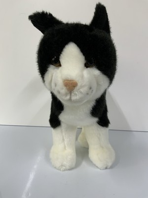 Douglas Co Kuscheltiere Roller schwarz-weiße Katze weiches Plüschtier 10 Zoll süß