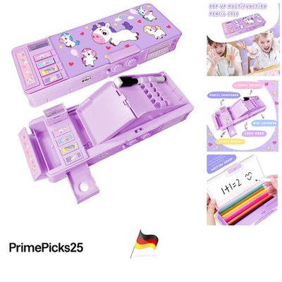 LilyBeauty Kinder Federmäppchen 4 Designs Multifunktion stifthalter Organizer