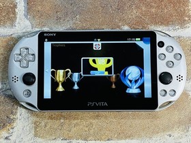 SONY PS Vita PCH-2000 SILVER Japan PlayStation Charger  8GB Pouch No.2D DDP