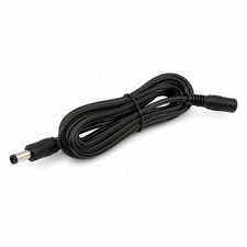 6.5 ft 5V to 24V DC Power Extension Cord 5.5mmx2.1mm Male to Female, Black