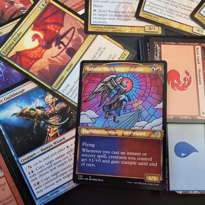 Commander Magic Deck 100 Cards = Whole *Balmor izzet Red/Blue DIRECT DAMAGE Fun*