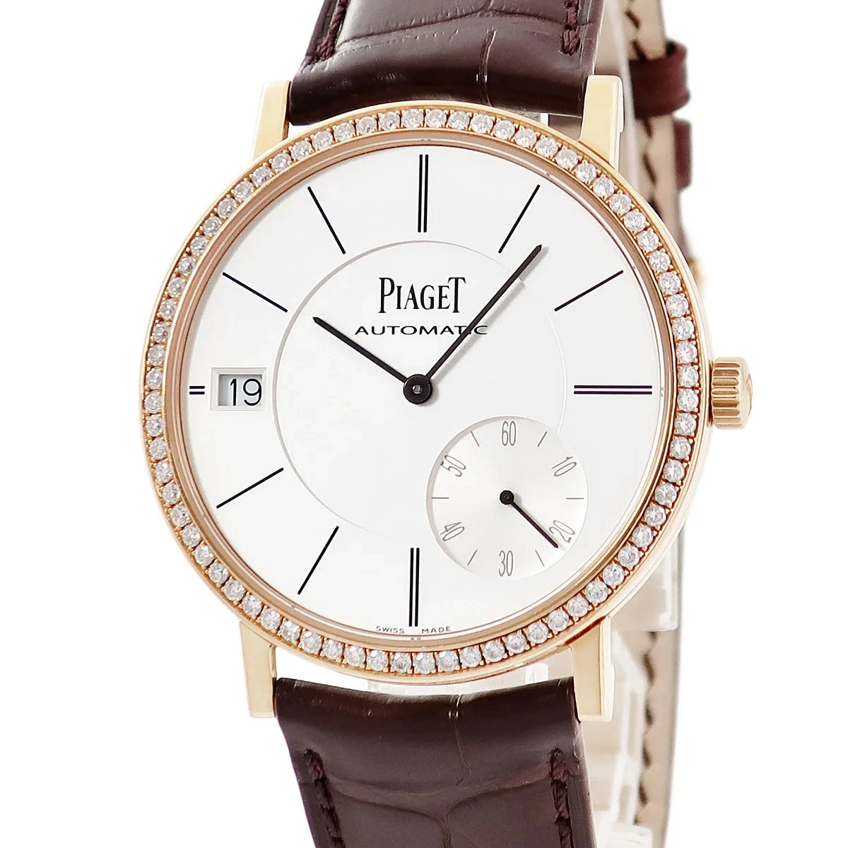 Piaget — Piaget Altiplano G0A38139 Diamond 40mm White Dial Automatic Wristwatch #HDW195