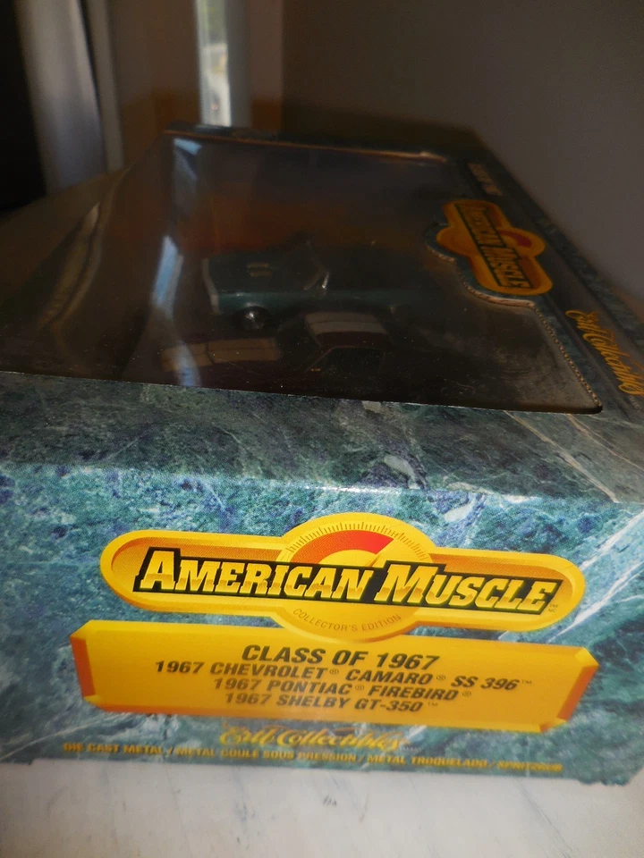 American Muscle Cars Class of 67 die cast cars Camaro, Firebird, Shelby GT - Image 2 of 3