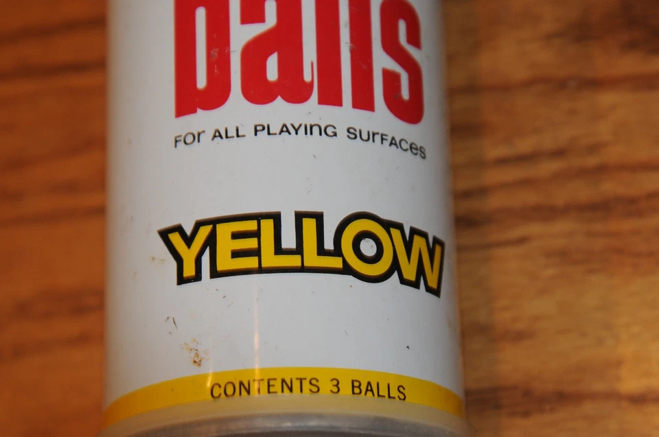 Vintage Dunlop Tennis Ball Can USA Steel Pull Tab 3 Balls Unopened 1970s Sports* - Image 4 of 4