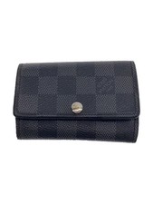 LOUIS VUITTON N62662 Multicle 6 Damier Graphite Black Leather Black Men's
