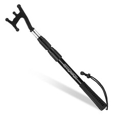 Telescoping Boat Hooks for Docking 3 Stage Aluminum Push Poles black 3.5FT