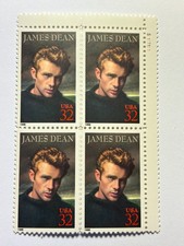 U. S. Plate block SC 3082 James Dean MNH 1996