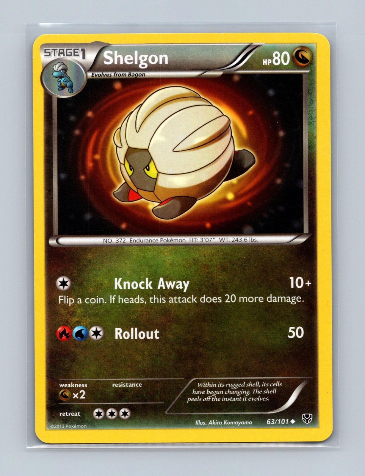 Shelgon 63/101 Uncommon Plasma Blast Pokemon Lightly Played
