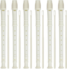 6 PCS 8 Holes Soprano Recorder, Plastic Soprano Recorder Instrument Descant Flut