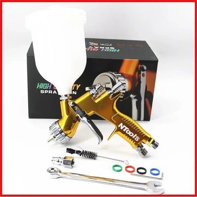 DeVILBISS TE20 GTI PRO Spritzpistole Lackierpistole 1,3 mm Düse Lackierpistole goldfarben