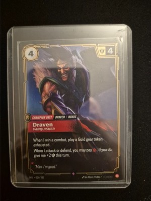 Draven Vanquisher Rare 020/221 Spiritforged Riftbound Karten NM - English