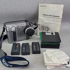 Vintage Sony Mavica MVC-FD90 1.6MP Digital Camera Retro Floppy Disk Untested