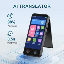 iTour Dual-Screen Real-Time Language Translator Device for Business Travel Learn
