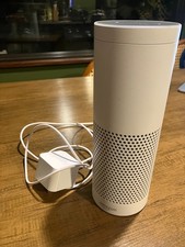 AMAZON Echo (1st Generation) SK705DI White Bluetooth Alexa-Enabled Smart Speaker