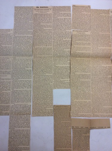 Recortes de periódico The Labor Capital Agitation Series 1886-1892 Joseph Dow - Imagen 9 de 12