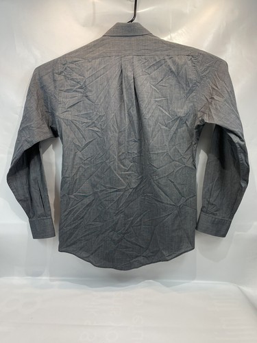Chaps Ralph Lauren Mens Long Sleeve Button Up Shirt Gray Size 15.5 34-35 - Picture 3 of 10
