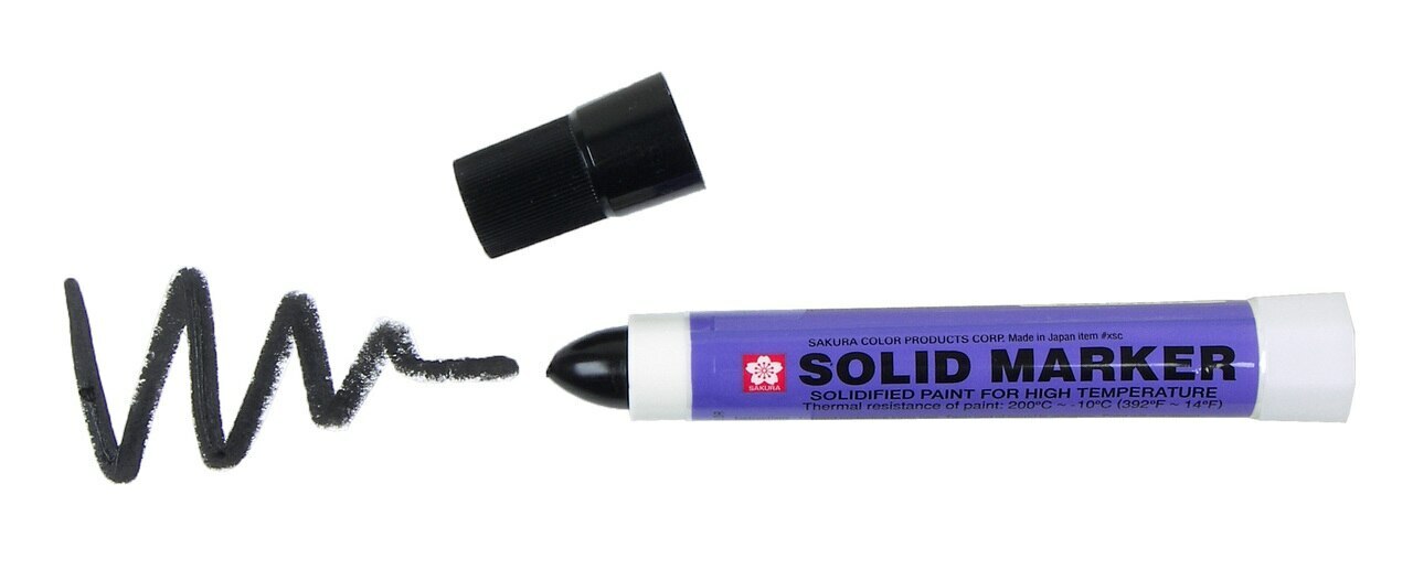Sakura Solid Black Paint Marker Mean Streaks  Art Supplies 
