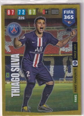 Panini Adrenalyn XL FIFA 365 2020 No. 155 Thiago Silva Fans' Favourite