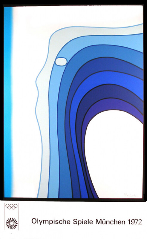 1972 Munich Olympic Poster (Edition 2) ORIGINAL Vintage 25