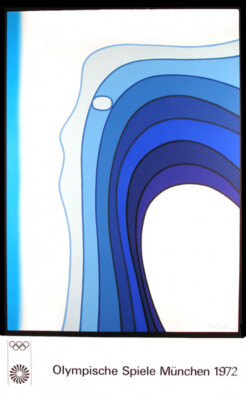 1972 Munich Olympic Poster (Edition 2) ORIGINAL Vintage 25