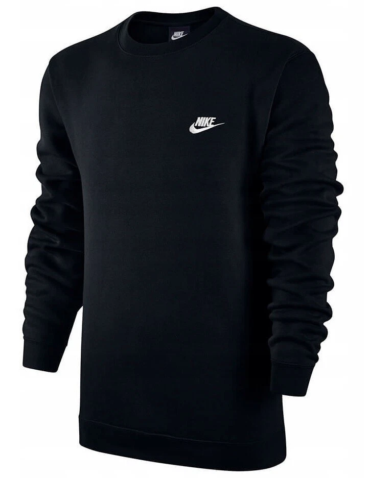 Formuleren ophouden Bedankt Men's New Nike Crew Logo Sweatshirt Jumper Pullover Sweater - Navy Black  Grey | eBay