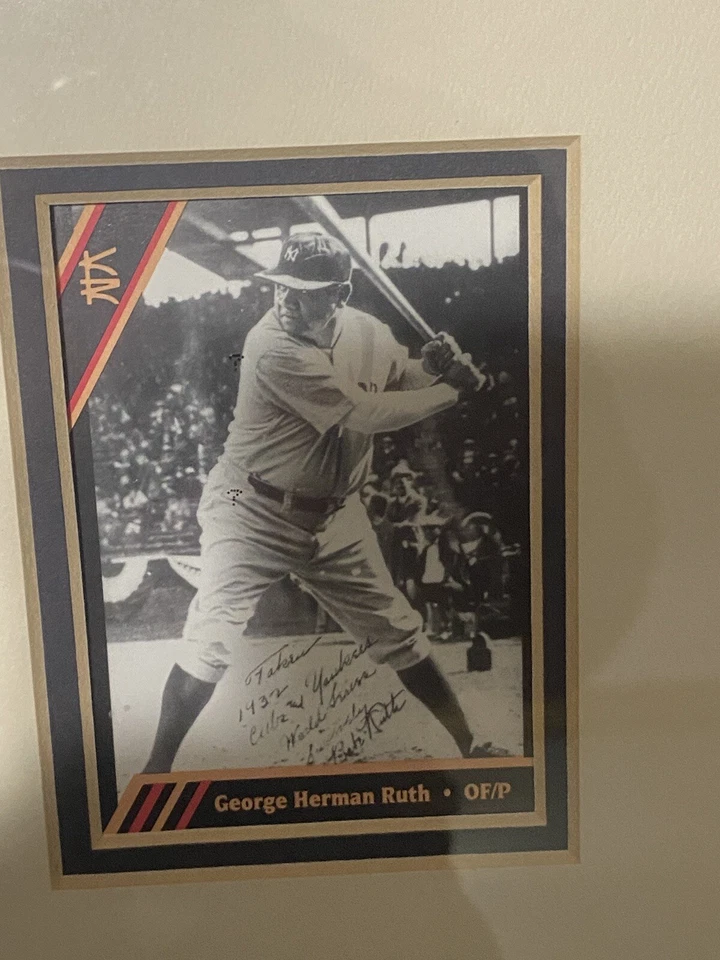 Impresión litográfica Kelly Russell Studios 1992 Darryl Vlask - BABE RUTH NY Yankees Foto 4 de 4