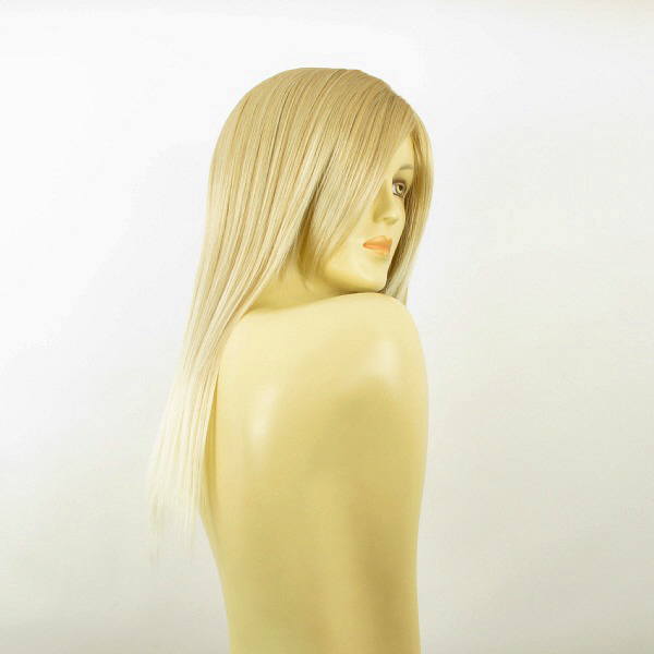 Perruque Mi-longue Blonde Cuivrée Mèchée HELOISE - Synthétique - Taille Moyenne