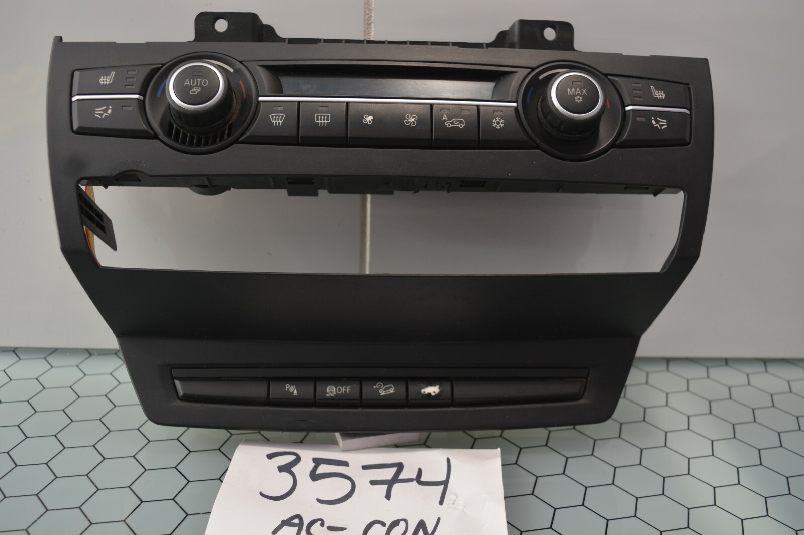 07 08 09 10 11 12 13 BMW X5 AC and Heater Control 9279 654 Used Stock #3574-AC 