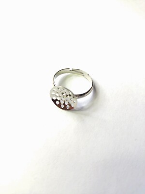 10 x Silver Plated Copper Ring Findings Adjustable Accessories