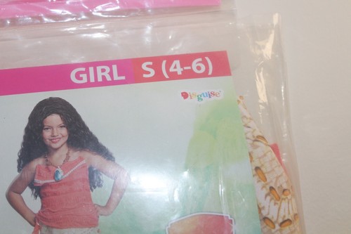 Disney Princess Moana Costume Girl's size Small 4-6 New - Picture 3 of 6