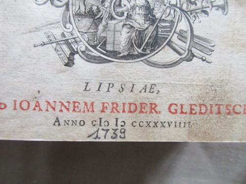 Benjamini Hederici Lexicon Manvale Latino- Germanicvm Lipsiae Leipzig 1739 RARIT - Picture 7 of 11