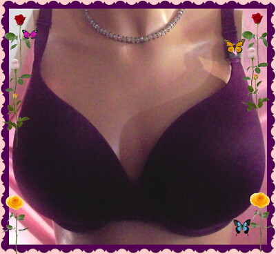 38D Raspberry Purple Extreme Lift Victorias Secret Full Coverage PushUp UW Bra 