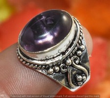 Amethyst Gemstone Turkish Style Ring Us Size 9" U343-H139