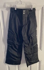 Columbia Omni-Heat Bugaboo Youth Snow Pants Black Size S 8 Adjustable Waist