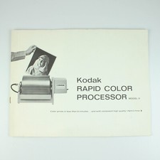 Kodak Rapid Color Processor Model 11 - Original Manual - Instruction Booklet