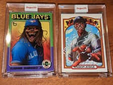 Topps Project70 Vladimir Guerrero Jr and Aaron Judge by Alex Pardee