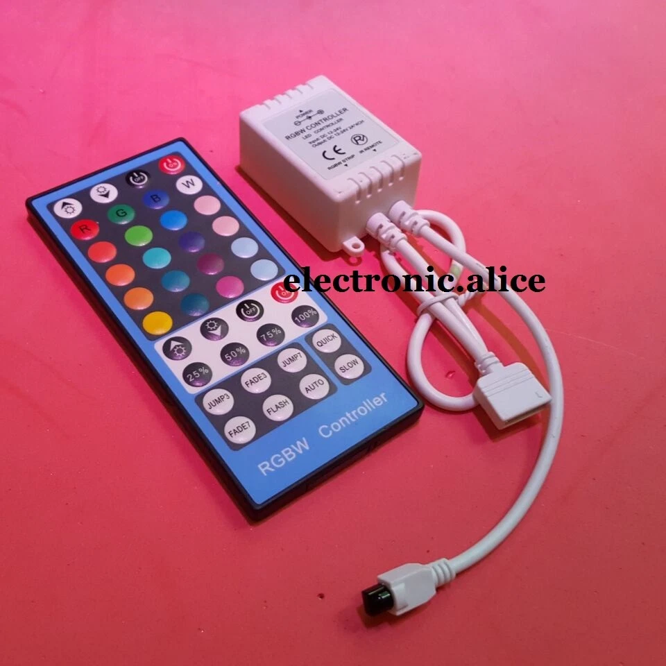 DC12-24V 40 Key 5PIN IR Remote Controller For 3528 5050 RGBW RGBWW LED Strip  - Image 2 of 4