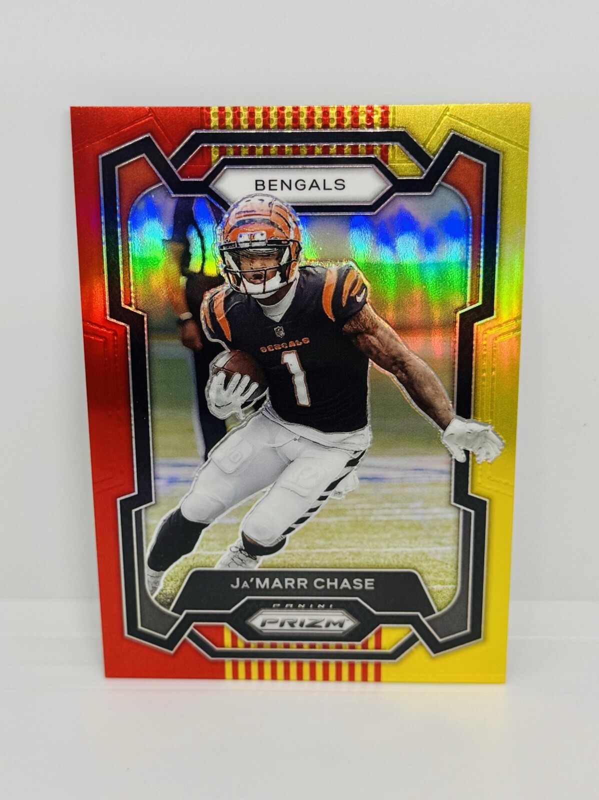 2023 Panini Prizm JA’MARR CHASE Tmall Asia Red & Yellow /44 Bengals #56