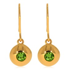 XEN Ohrhänger mit Peridot ca. 0,6 ct. vergoldet