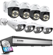 ZOSI 16 Channel 4K PoE Security Camera System with AI Face Person Vehicle Detect