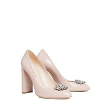 DeiMille Kelly Embellished Patent Leather Pumps Shoes Women High Heel