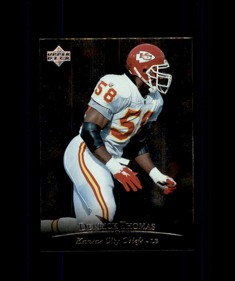 DERRICK THOMAS FOOTBALL CARD KANSAS CITY CHIEFS UPPER DECK 1996 #195