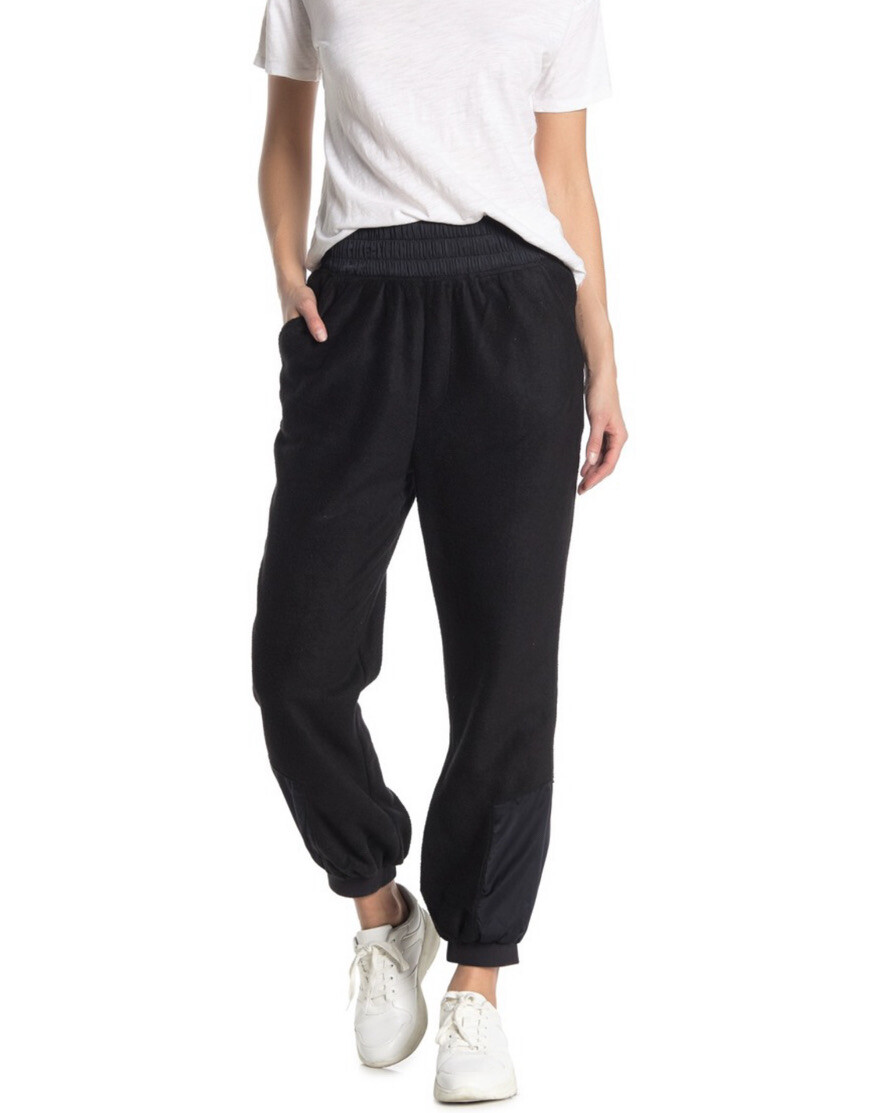 NEW Free People Movement Slouch It Fleece Joggers Size Medium Black Pants  Z173-3 | eBay