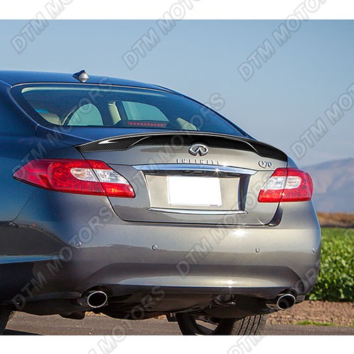 For 11-14 Infiniti M37 M56 M35 Q70 Carbon Fiber Rear Duckbill Trunk ...