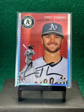 2023 Topps Chrome Platinum Prizm Refractor #104 Cody Thomas RC - Athletics