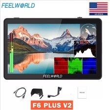 US FEELWORLD F6 Plus V2 6'' 1920x1080 Video Camera DSLR Field Monitor 4K HDMI