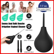 Anal Vaginal Bulb Douche Colonic Irrigation Rubber Enema Bag Cleaner Kit for Men