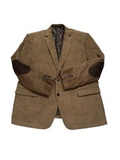 Lauren Ralph Lauren Mens Blazer 48R Brown Corduroy Sport Coat Elbow Patch Jacket