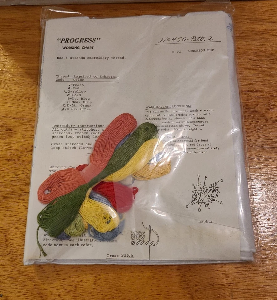 Tobin comedor para 2 manteles individuales servilletas tulipán clásico punto de cruz 450/2 Foto 3 de 3