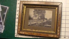 Vintage Original John Greenleaf WHITTIER item: Framed photo of Haverhill home